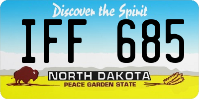 ND license plate IFF685