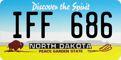 ND license plate IFF686