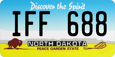 ND license plate IFF688