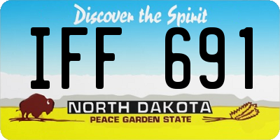 ND license plate IFF691