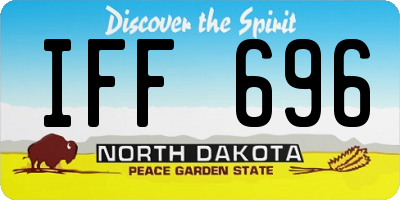 ND license plate IFF696