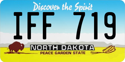ND license plate IFF719