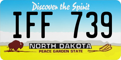 ND license plate IFF739
