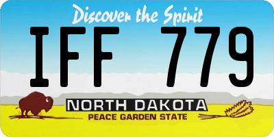 ND license plate IFF779