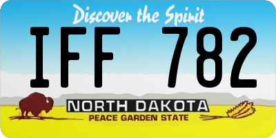 ND license plate IFF782