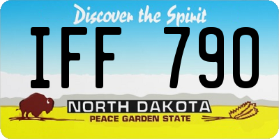 ND license plate IFF790