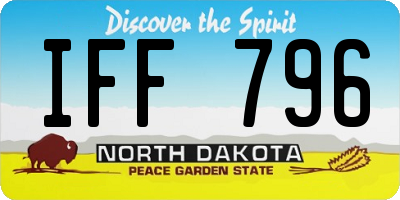 ND license plate IFF796