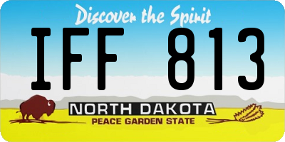 ND license plate IFF813
