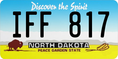 ND license plate IFF817