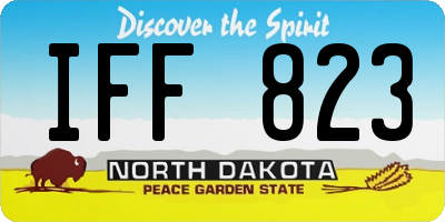 ND license plate IFF823