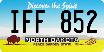 ND license plate IFF852