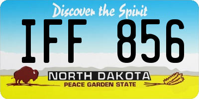ND license plate IFF856