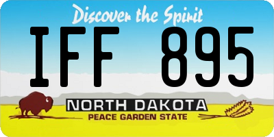 ND license plate IFF895