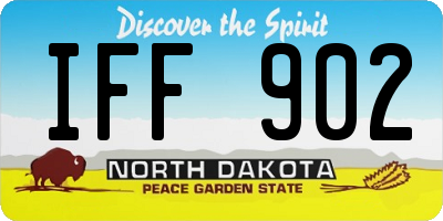 ND license plate IFF902