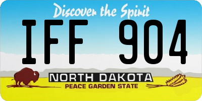 ND license plate IFF904