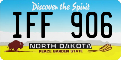 ND license plate IFF906