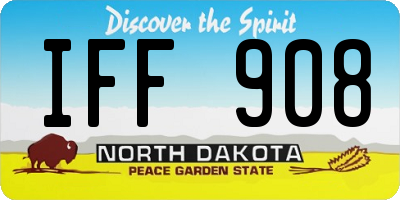 ND license plate IFF908