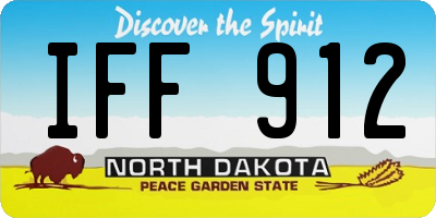 ND license plate IFF912