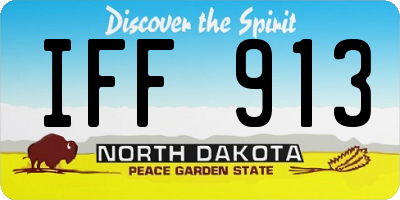 ND license plate IFF913