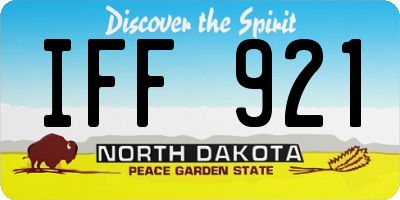 ND license plate IFF921