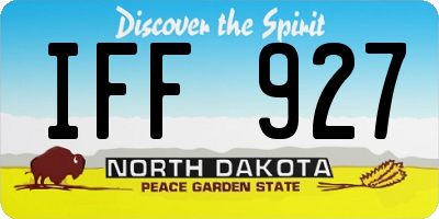 ND license plate IFF927
