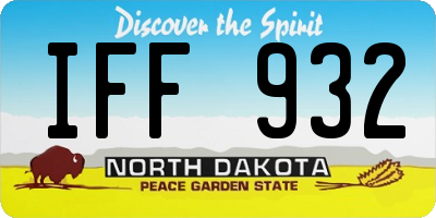 ND license plate IFF932