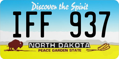 ND license plate IFF937