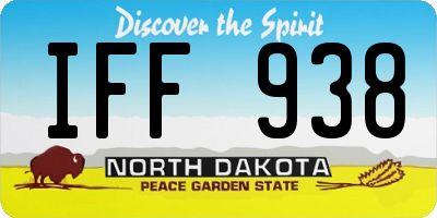 ND license plate IFF938