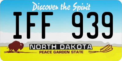 ND license plate IFF939