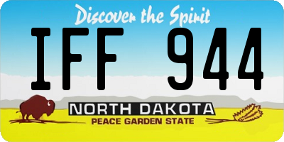ND license plate IFF944