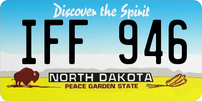 ND license plate IFF946