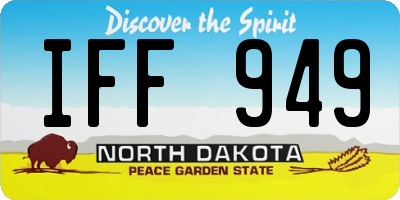 ND license plate IFF949