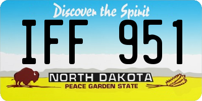 ND license plate IFF951