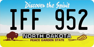 ND license plate IFF952