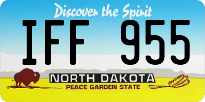 ND license plate IFF955
