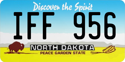 ND license plate IFF956