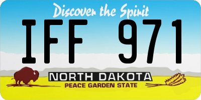 ND license plate IFF971