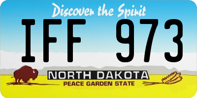 ND license plate IFF973