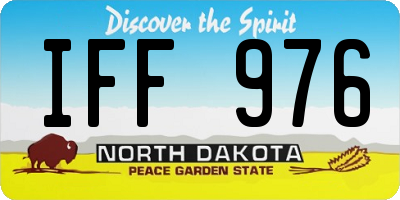 ND license plate IFF976
