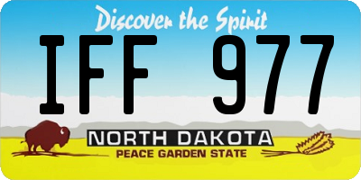 ND license plate IFF977