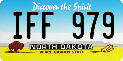 ND license plate IFF979