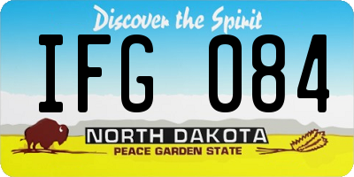 ND license plate IFG084