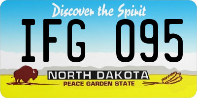 ND license plate IFG095