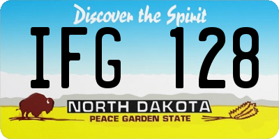 ND license plate IFG128