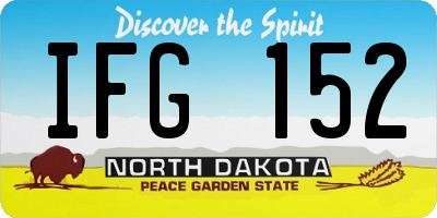 ND license plate IFG152