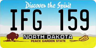 ND license plate IFG159