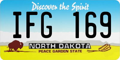 ND license plate IFG169