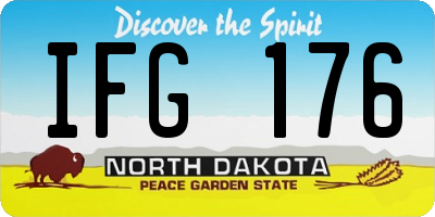 ND license plate IFG176