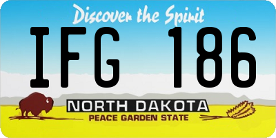 ND license plate IFG186