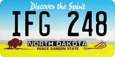 ND license plate IFG248